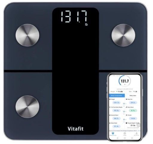 Vitafit VT701 – Nutikas vannikaal Bluetooth ja keha koostise analüüsiga