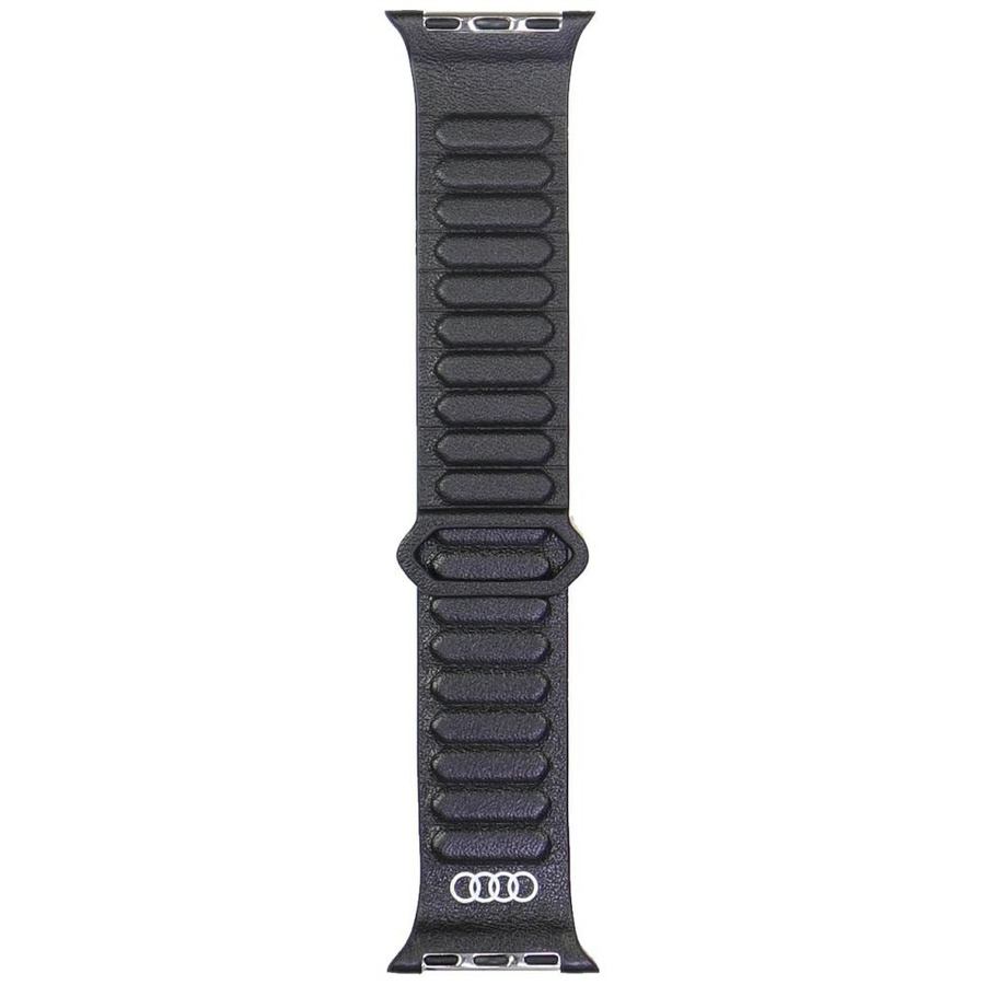 Rihm Audi Logo Genuine Leather Magnetic Ring jaoks Apple Watch 40/41/42mm must