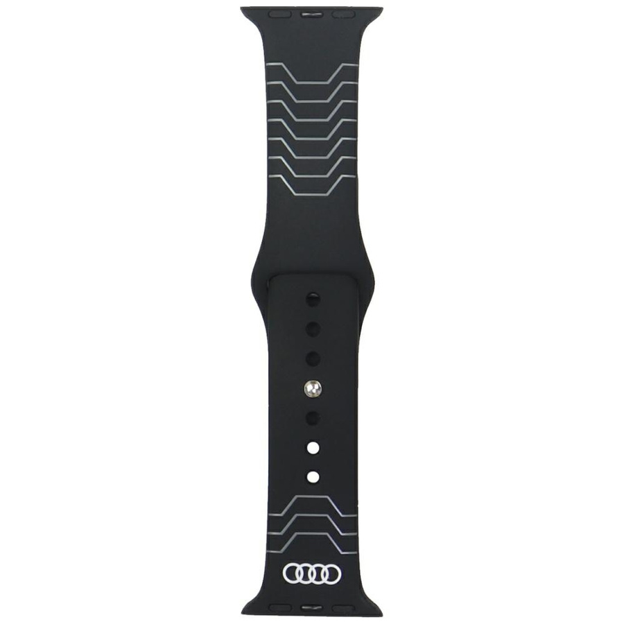 Rihm Audi Geometric Pattern Silicone Watch Strap jaoks Apple Watch 40/41/42mm must