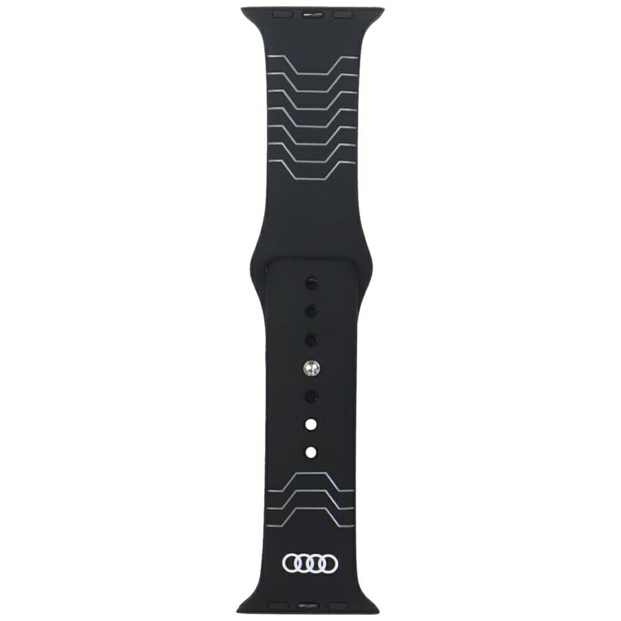 Rihm Audi Geometric Pattern Silicone Watch Strap jaoks Apple Watch 44/45/46/49mm must