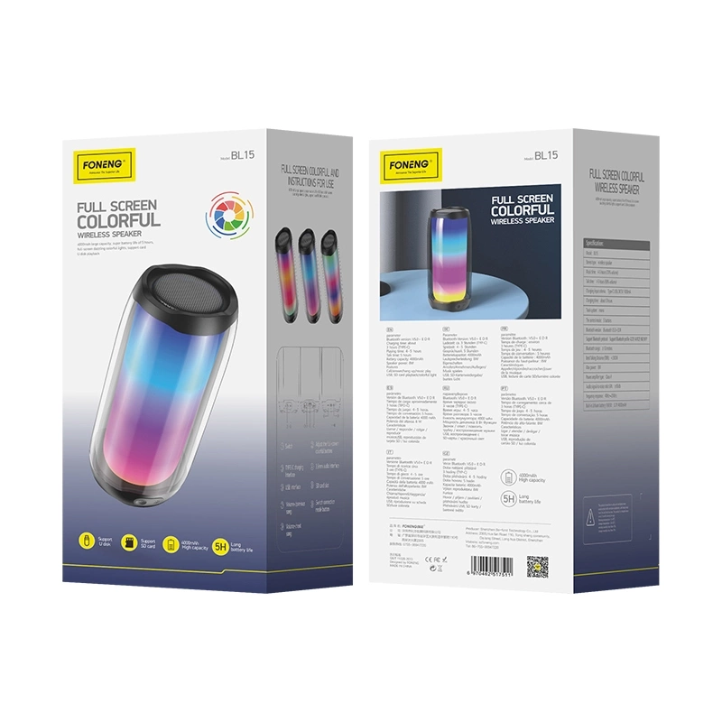 FONENG Bluetooth kõlar BL15 must