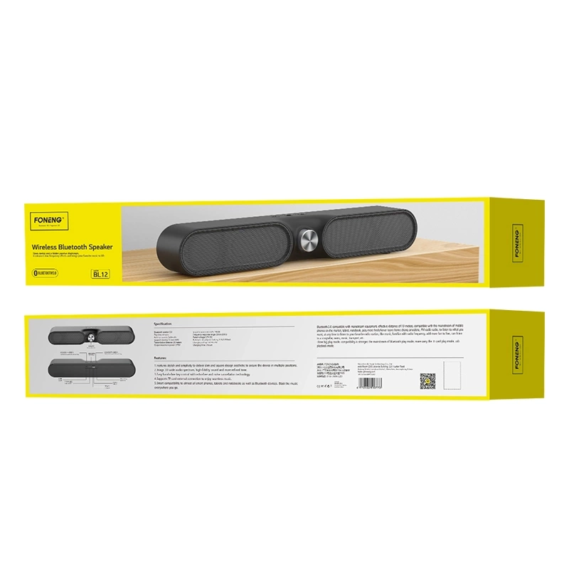 FONENG Bluetooth kõlar BL12 must