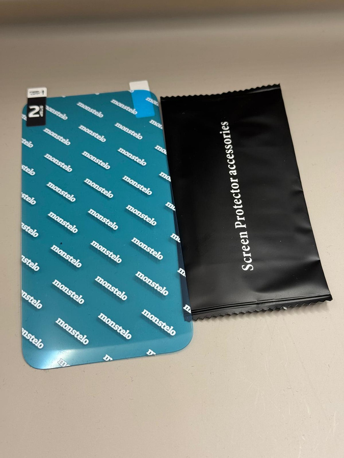 Hübriidklaas 9H MONSTELO jaoks iPhone 13 Pro Max + Paigalduskomplekt 10 tk.