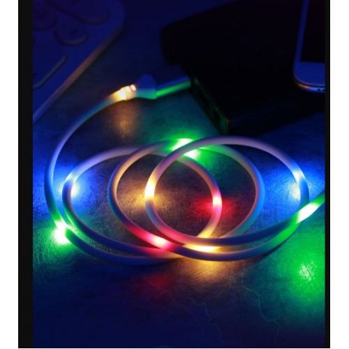 USB Kaabel Remax PD-B14 dark "Lightning" / LED light / 100cm