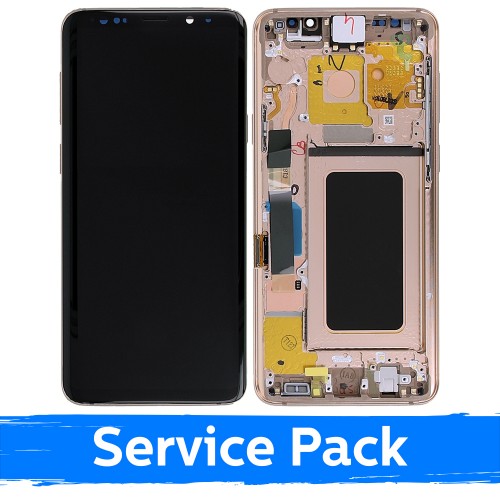 LCD Ekraan Ühildub Samsung G965 S9 Plus Koos Frame / Sunrise Kuldne / (Service Pack)