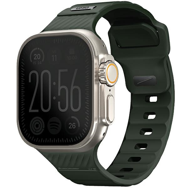 UNIQ rihm Stride Apple Watch Series 1/2/3/4/5/6/7/8/9/SE/SE2/Ultra/Ultra 2 42/44/45/49mm FKM kummi tumeroheline