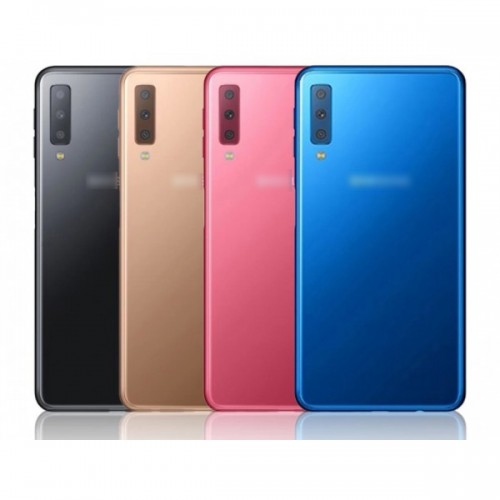 Tagakaas ühilduv Samsung A750 2018 A7 sinine (kaamera läätsega) HQ
