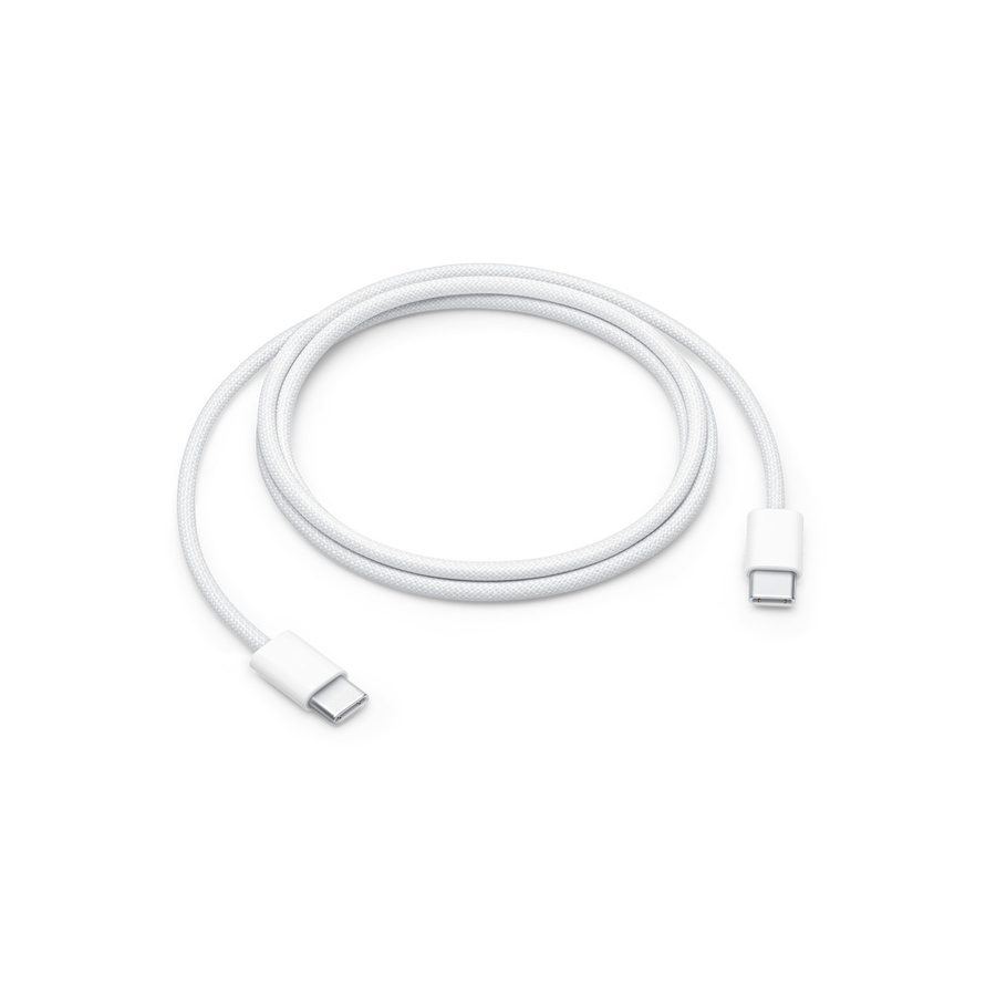 APPLE A2795 punutud kaabel USB-C TO USB-C 60W 1M valge ilma karbita