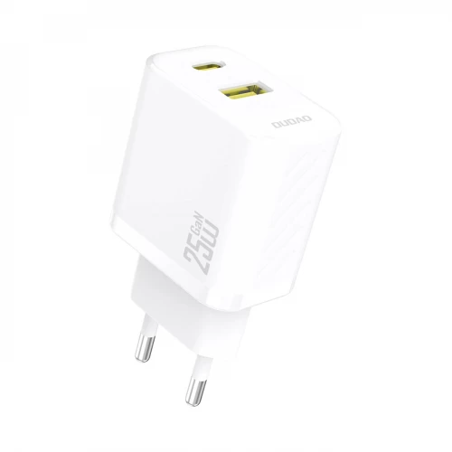 Laadija Dudao GaN A26T valge 25W (PD / QC3.0)