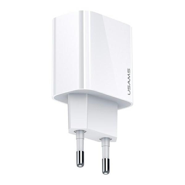 USAMS Võrgulaadija 1xUSB-C T34 20W 5V-3A(only head) PD3.0 Fast Charging valge CC118TC01 (US-CC118)
