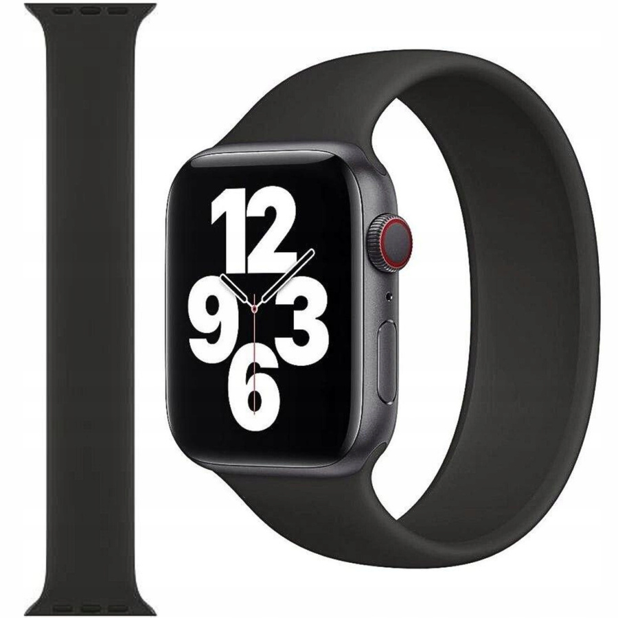 APPLE STRAP APPLE WATCH Solo Loop rihm MYT22ZM/A 40/41/42MM SIZE 6 BLACK originaalplomm