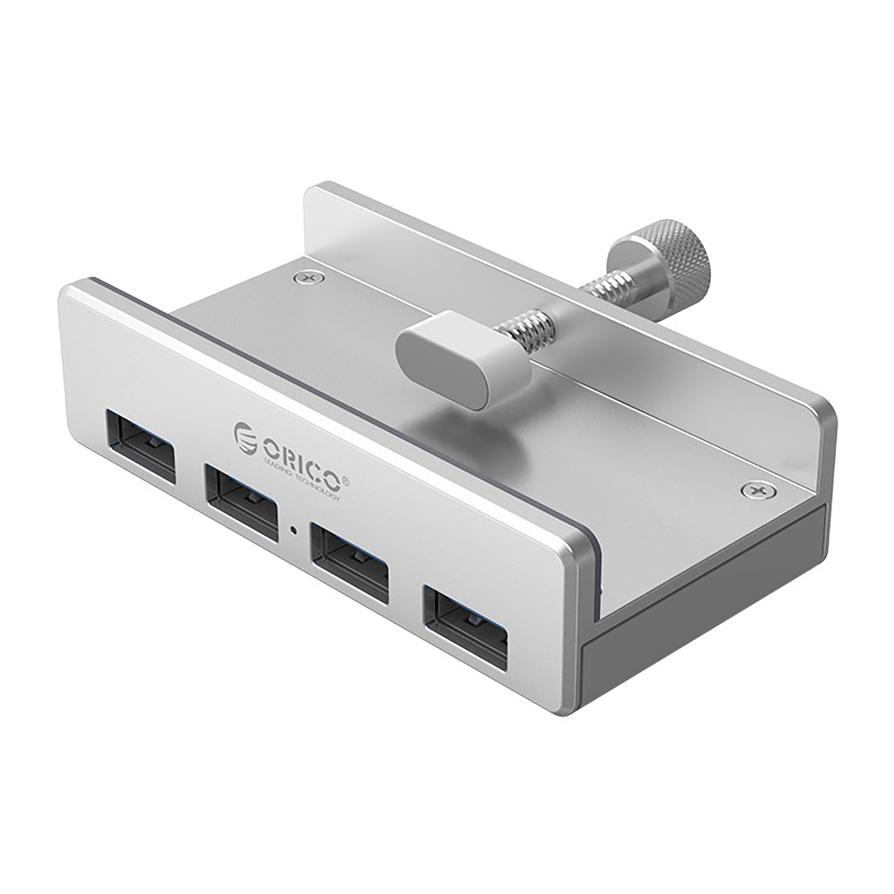 Orico MH4PU jaotur klambriga 4x USB-A 3.0 hõbedane