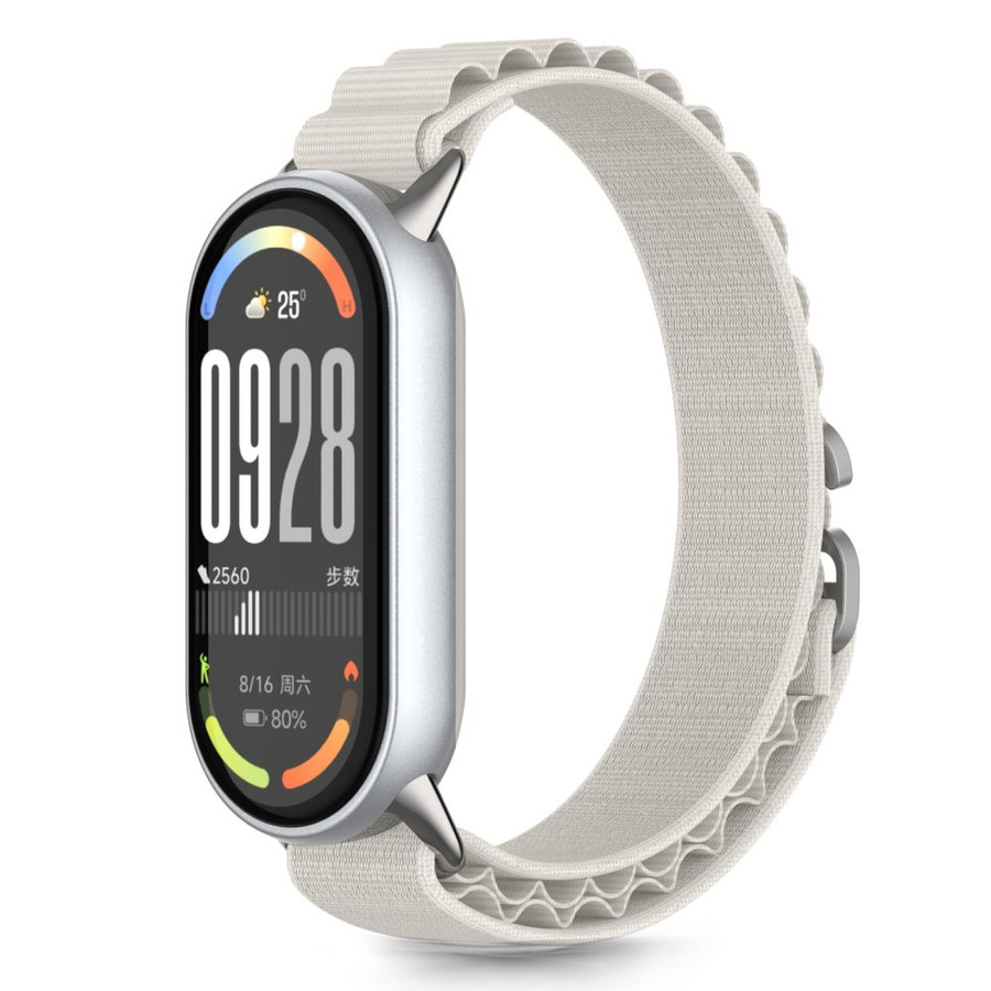 TECH-PROTECT NYLON PRO XIAOMI SMART BAND 8 / 9 / 10 / NFC TÄHEVALGE
