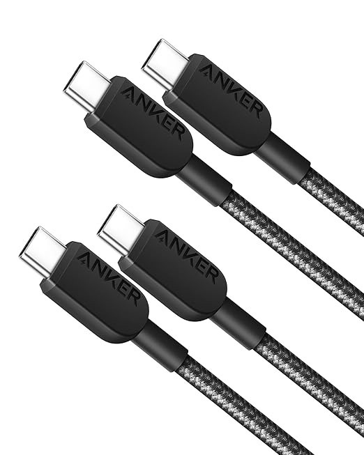 Anker kiirlaadimise kaabel Anker310 60W 3A USB-C USB-C kaabel 90cm (2 tk.)