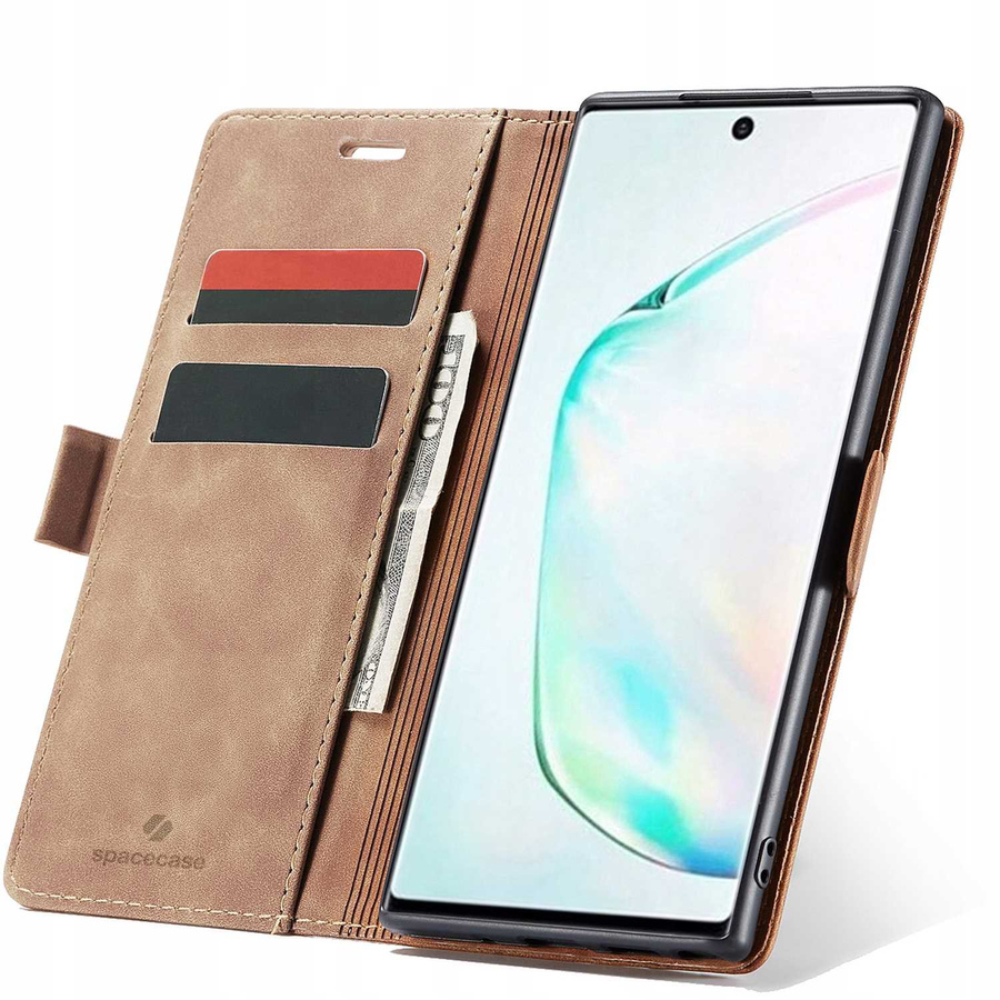 Spacecase rahakoti ümbris Galaxy Note 10+ helepruun