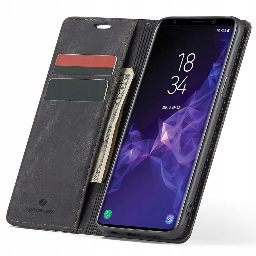 Spacecase rahakoti ümbris Galaxy S9 must