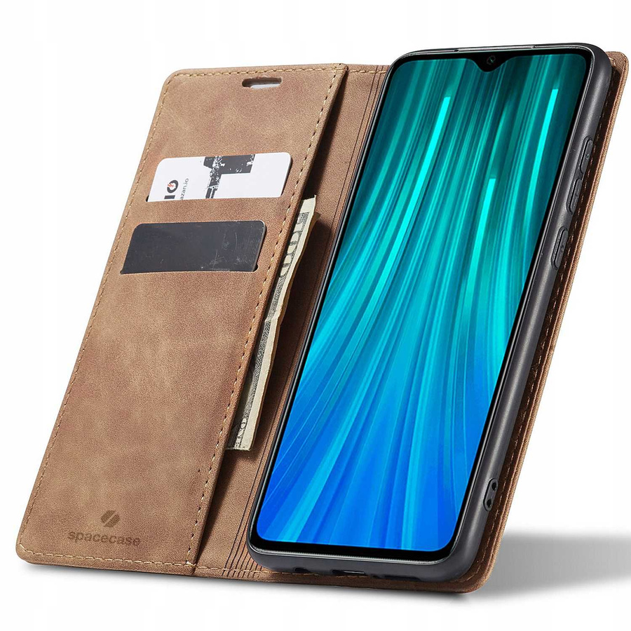 Spacecase rahakoti ümbris Redmi Note 8 Pro helepruun