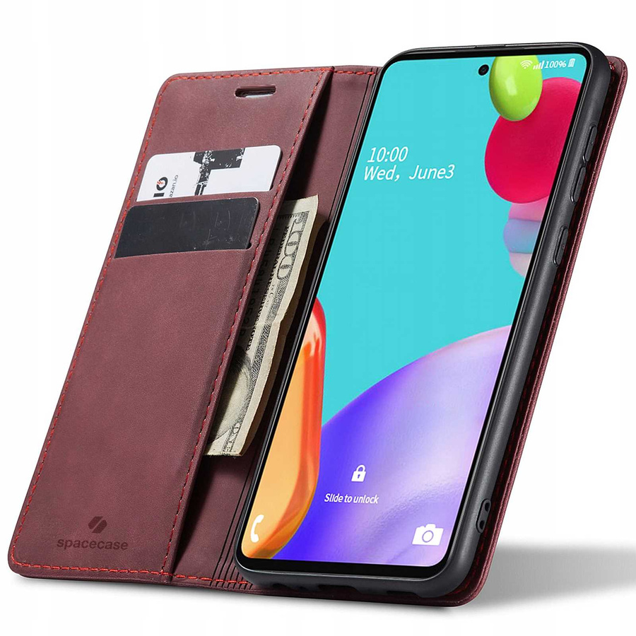 Spacecase rahakoti ümbris Galaxy A52 5G punane