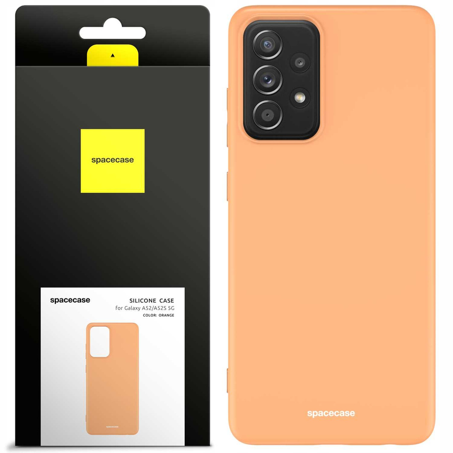 Spacecase silikoonist ümbris Galaxy A52/A52s oranž