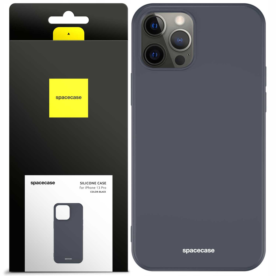 Spacecase silikoonist ümbris iPhone 13 Pro must