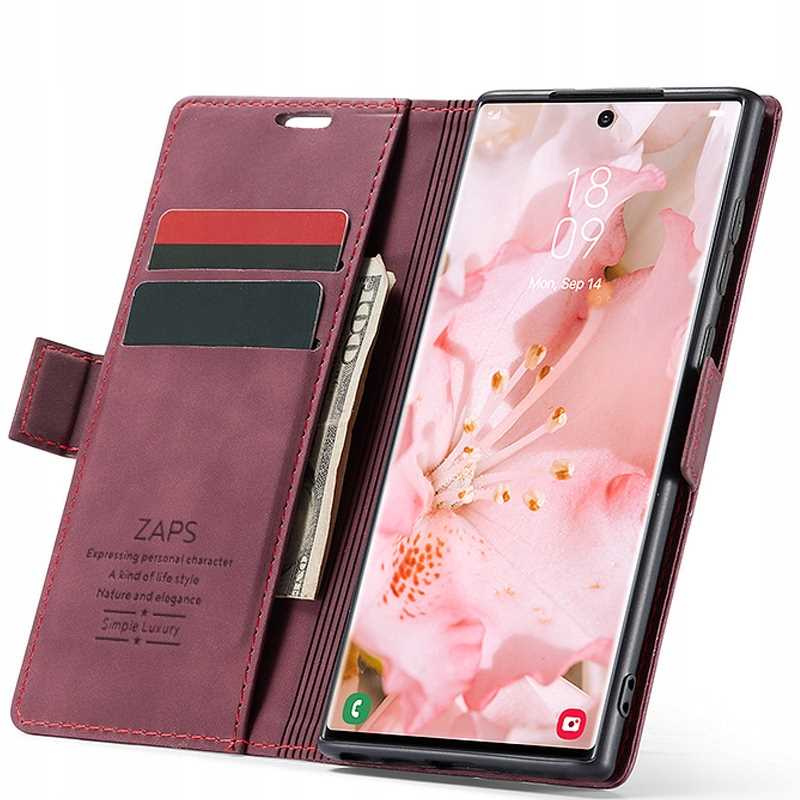 Spacecase rahakoti tüüpi ümbris Galaxy S23 Ultra kirsi