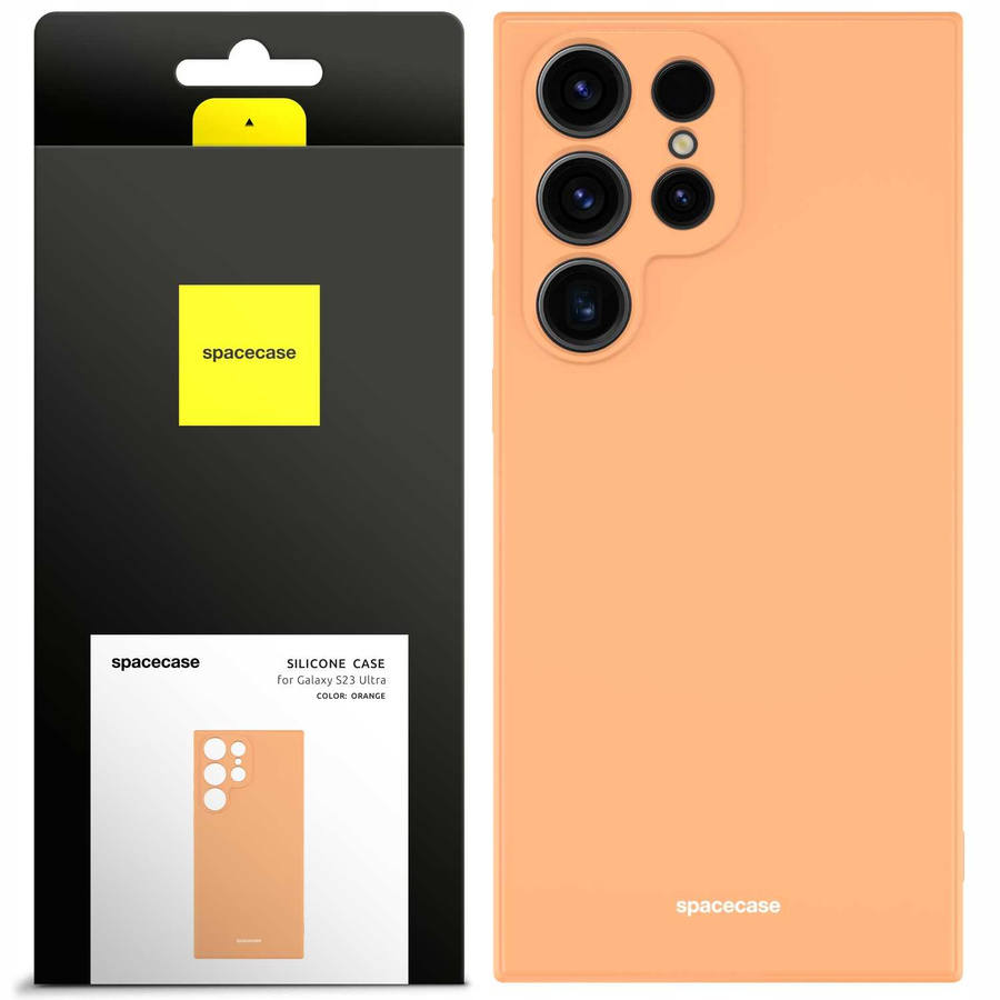 Spacecase silikoonist ümbris Galaxy S23 Ultra oranž
