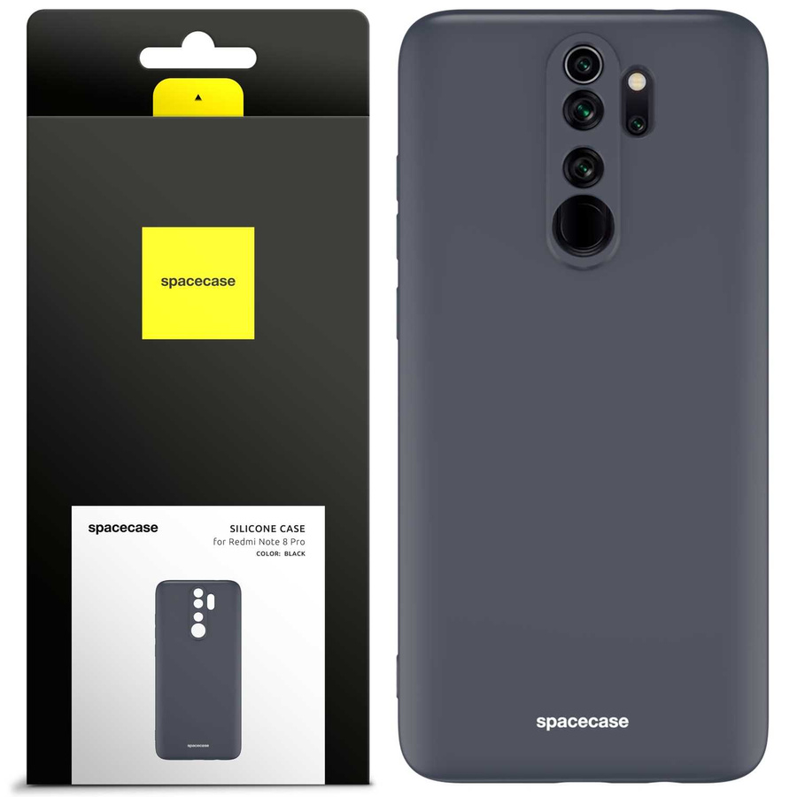 Spacecase silikoonist ümbris Redmi Note 8 Pro must