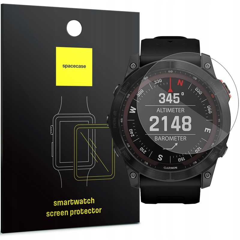 Spacecase karastatud klaas SW Glass 2.5D Garmin Fenix 7x / 7x Solar