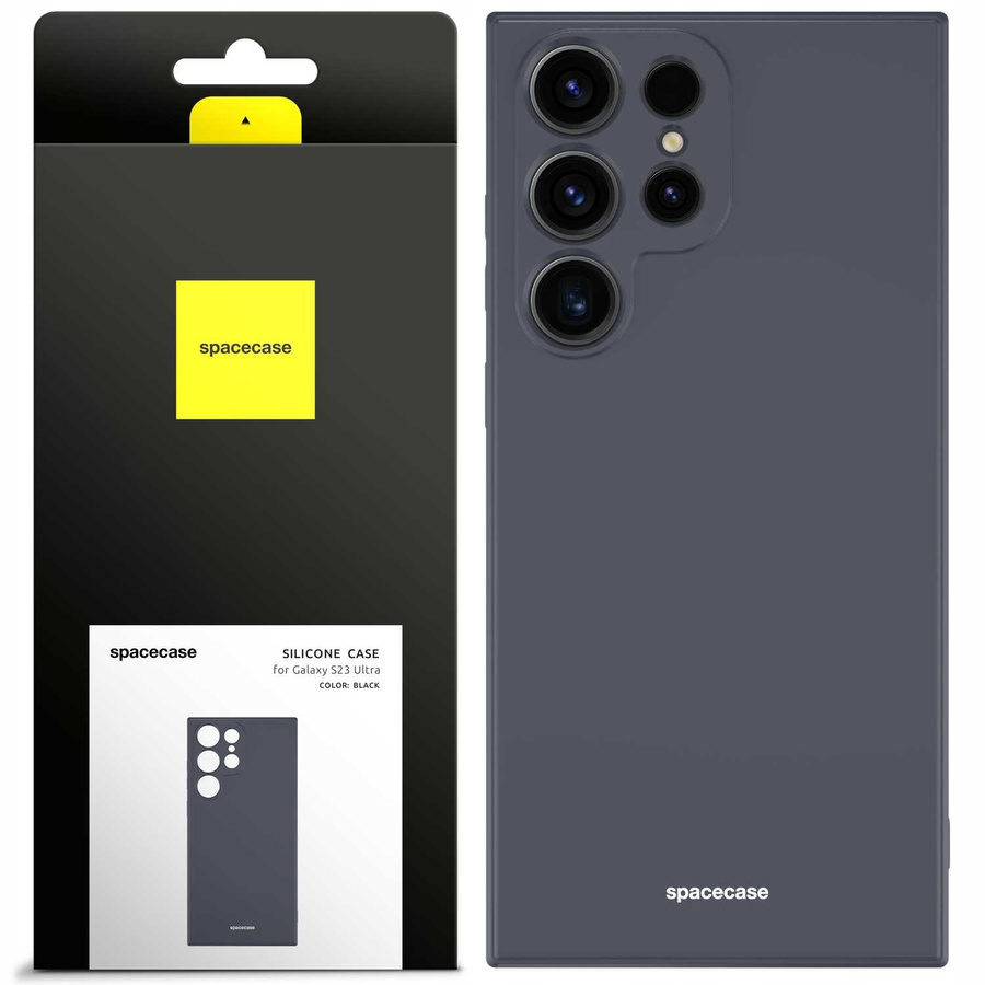 Spacecase silikoonist ümbris Galaxy S23 Ultra must