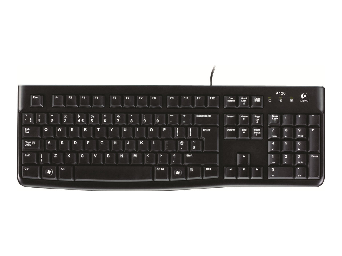 Logitech klaviatuur K120 ärile RU
