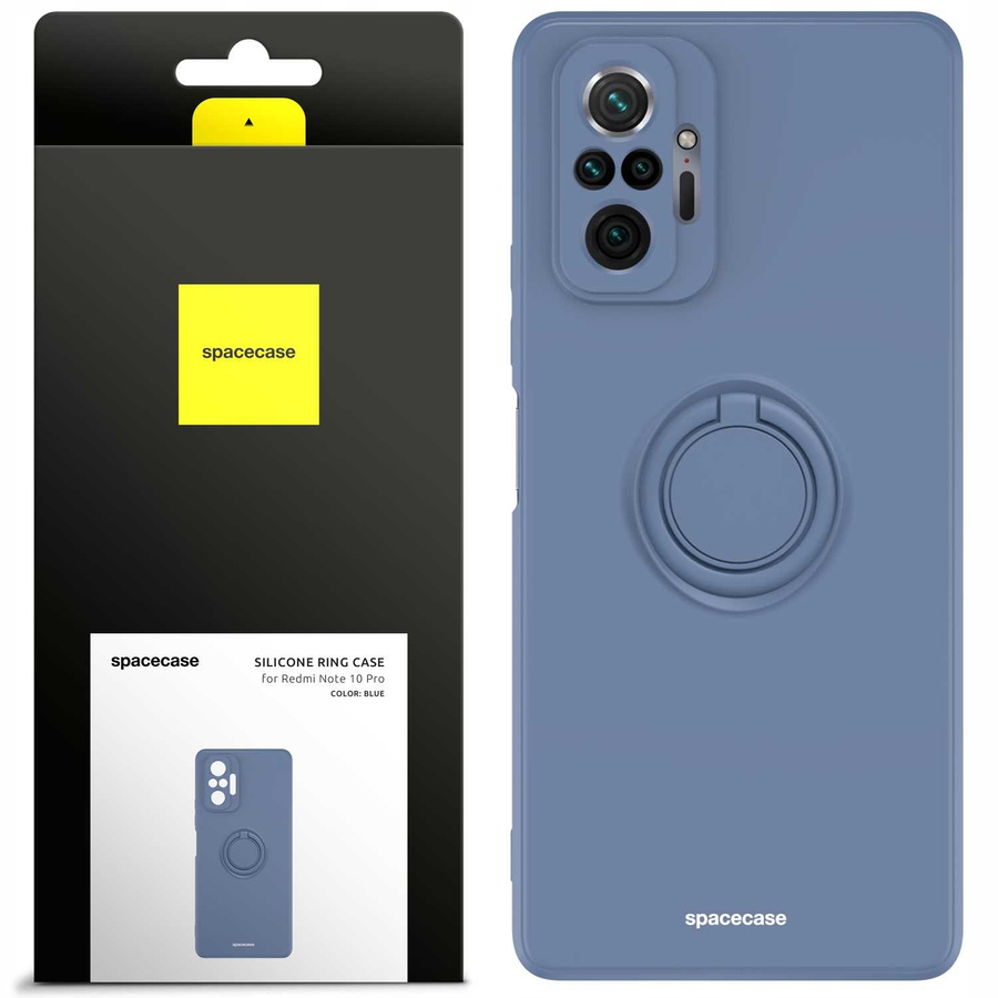 Spacecase Silikoonist ümbris rõngaga Redmi Note 9S/9 Pro tümeroheline