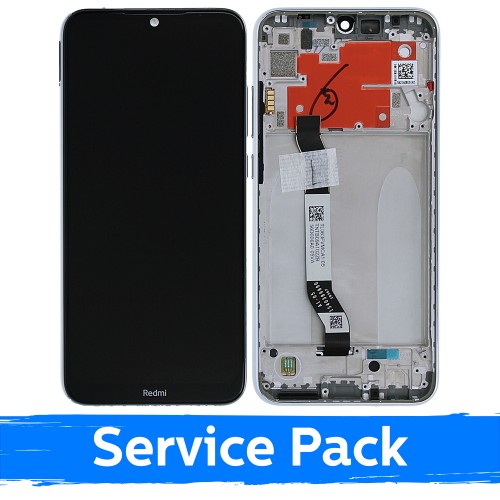 LCD Ekraan Ühildub Xiaomi Redmi Note 8T Koos Frame / Moonlight Valge / (Service Pack)