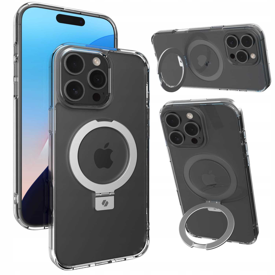 Spacecase Ümbris Ring Pro Mag iPhone 16 Pro Max läbipaistev