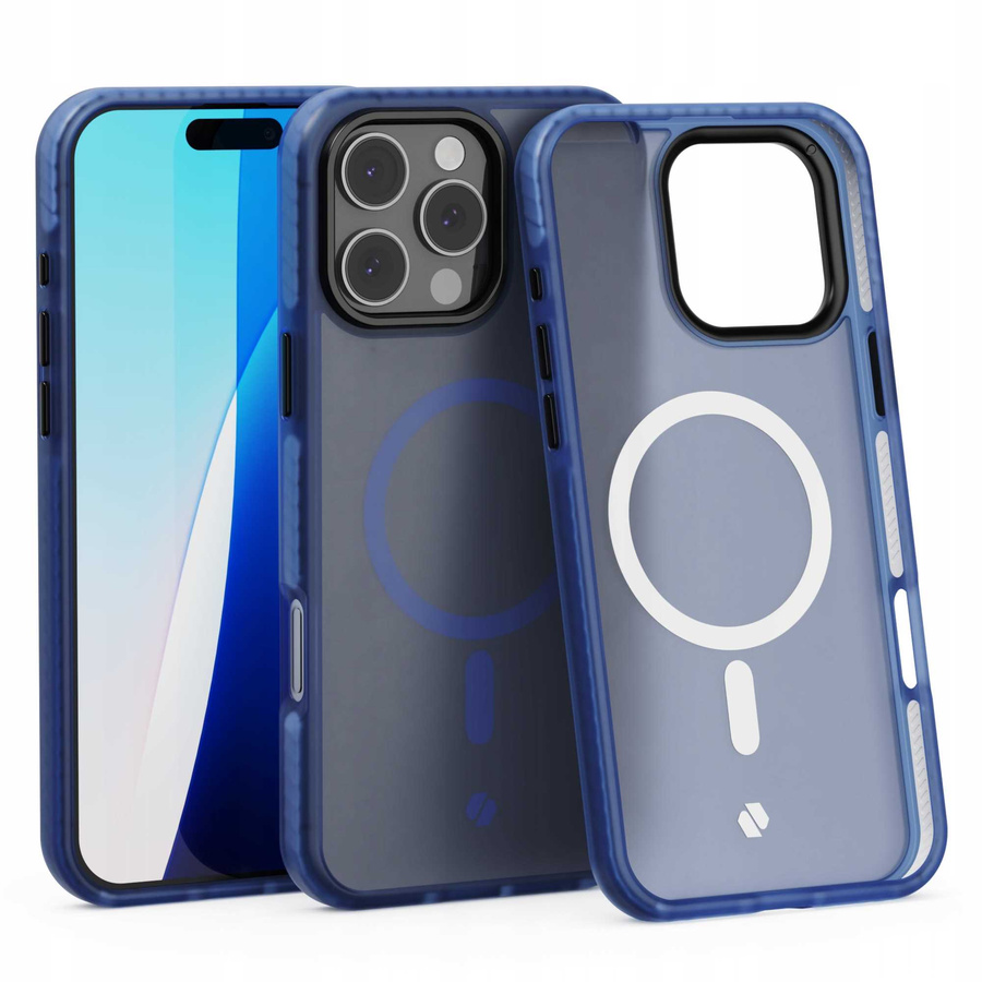 Spacecase Ümbris Hybrid Fusion Mag iPhone 16 Pro Max tumesinine