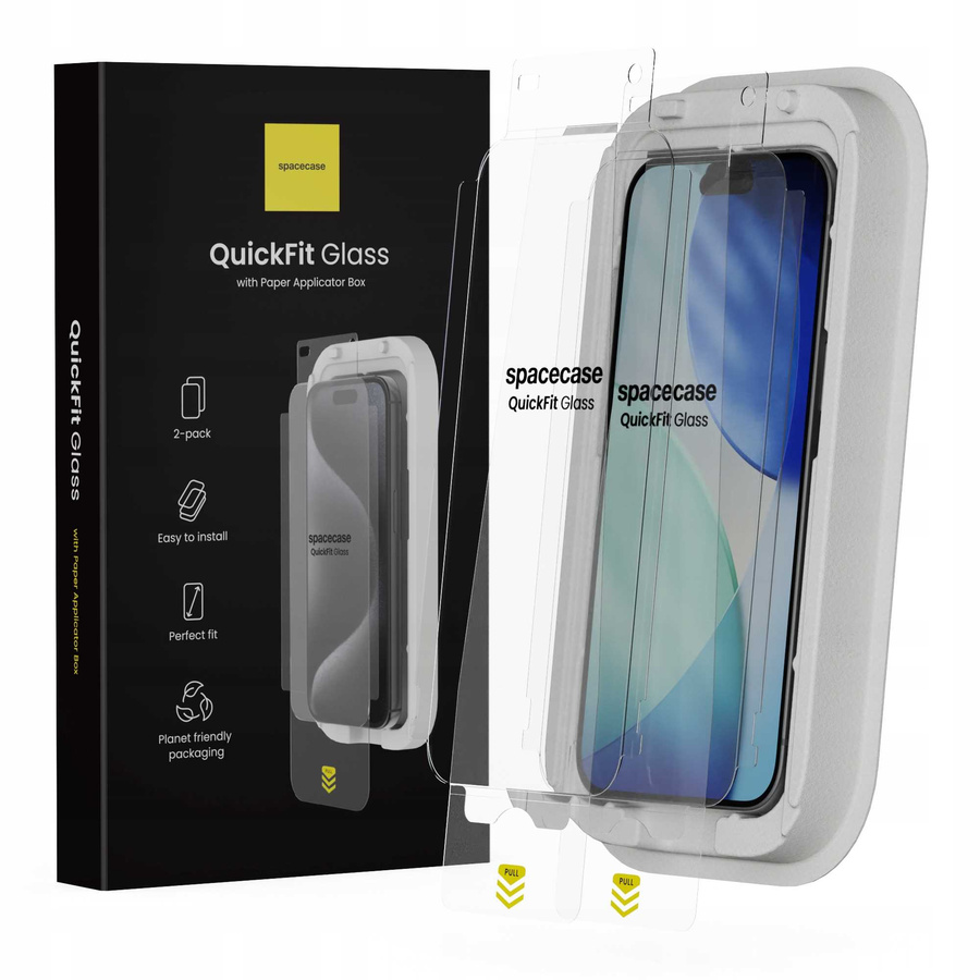 Spacecase Karastatud klaas QuickFit Glass iPhone 16 Pro Max / 17 Pro Max
