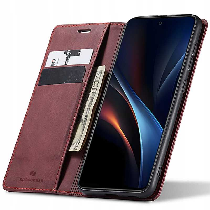 Spacecase Ümbris Wallet Galaxy S25+ punane