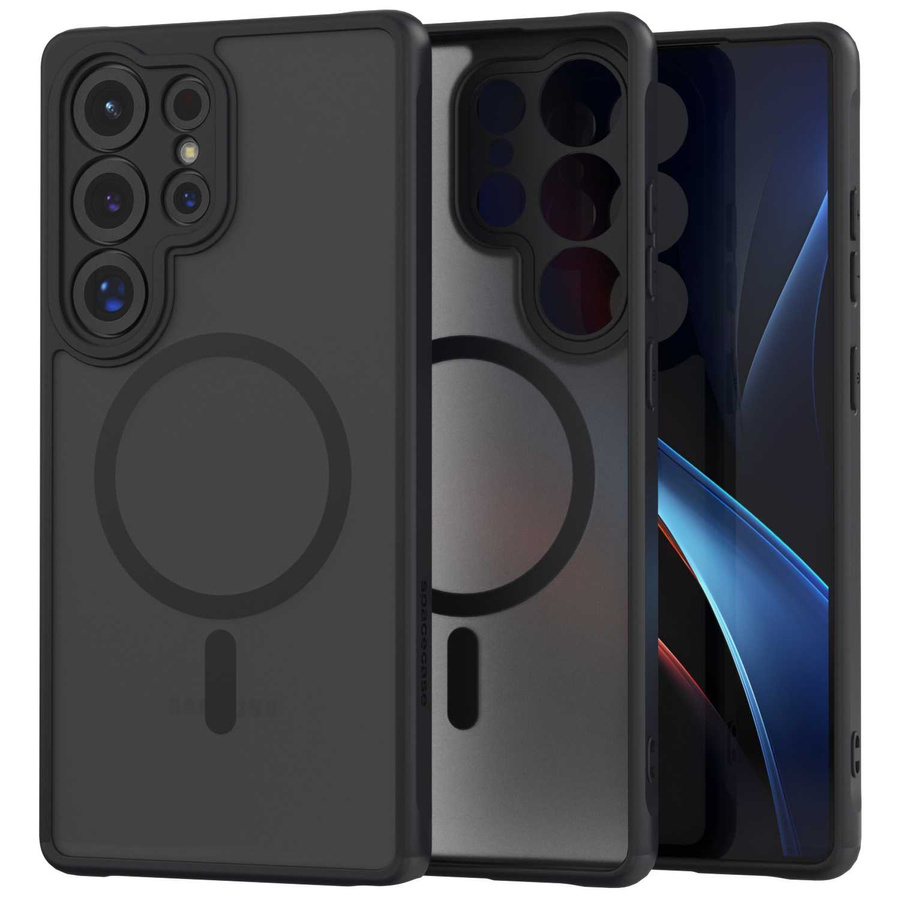 Spacecase Hybrid Mag ümbris Galaxy S25 Ultra must