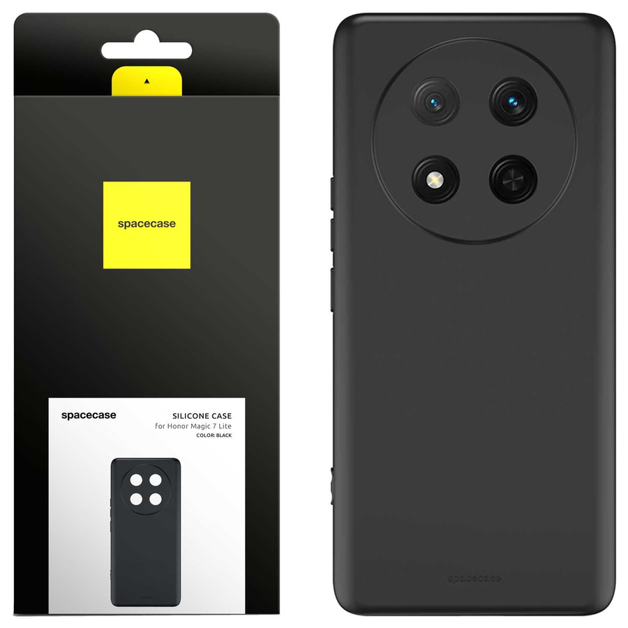 Spacecase Silikoonist ümbris 3.0 Honor Magic 7 Lite must