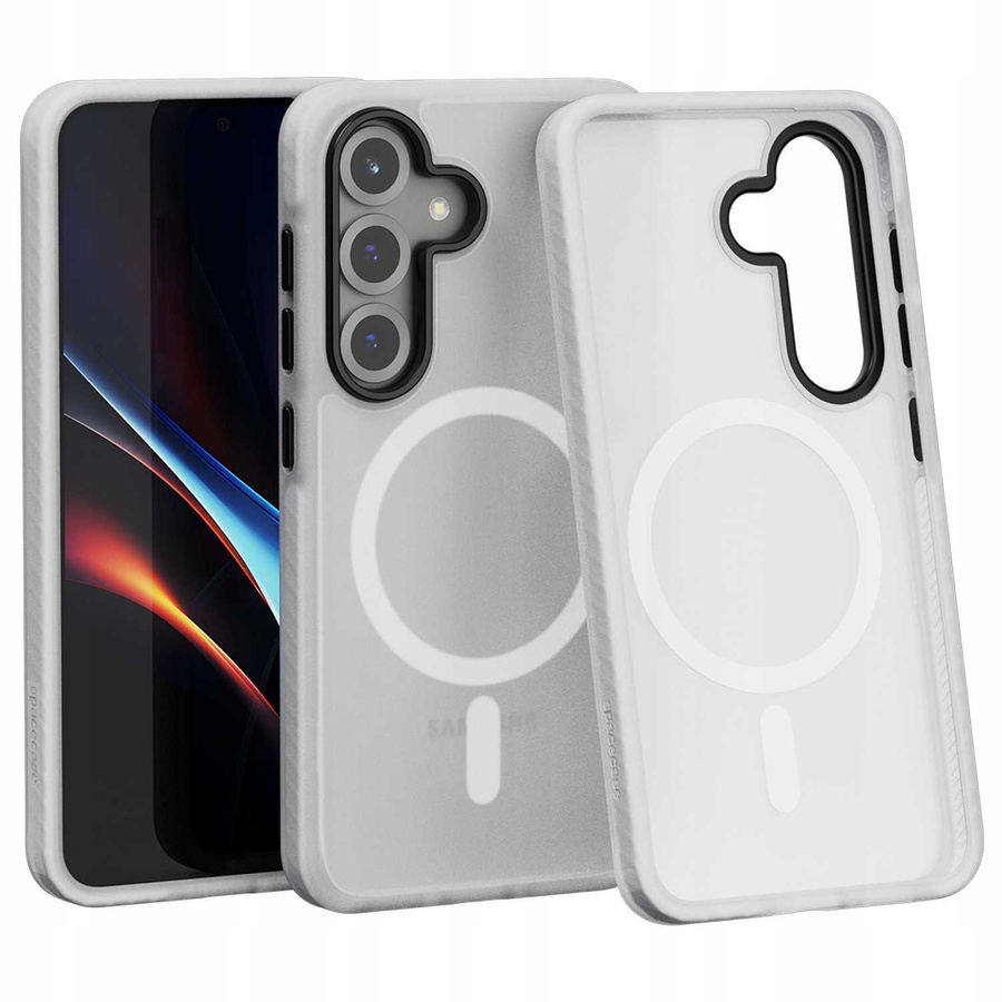 Spacecase Hybrid Fusion Mag ümbris Galaxy S25 valge