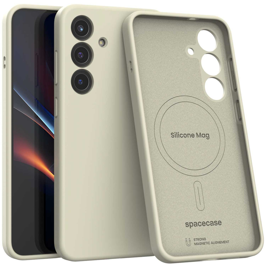 Spacecase Silikoonist Mag ümbris Galaxy S25+ beež