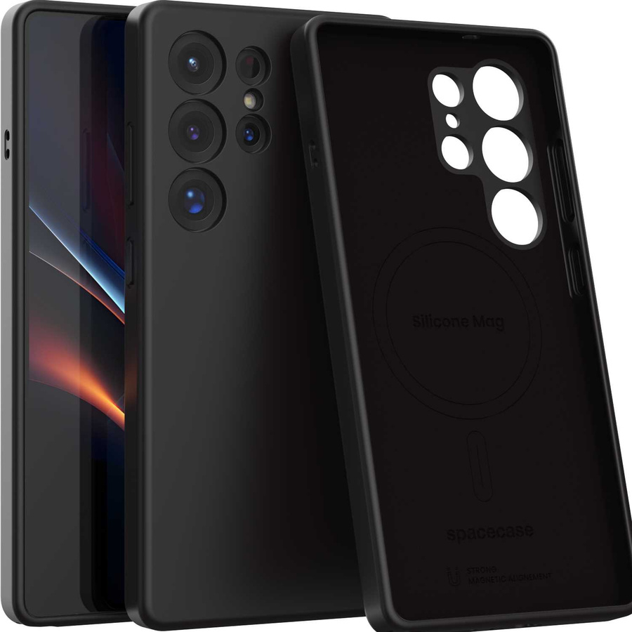 Spacecase Silikoonist Mag ümbris Galaxy S25 Ultra must