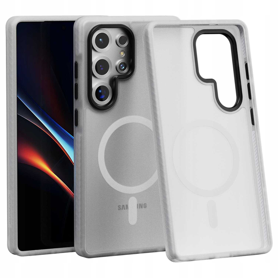 Spacecase Hybrid Fusion Mag ümbris Galaxy S25 Ultra valge