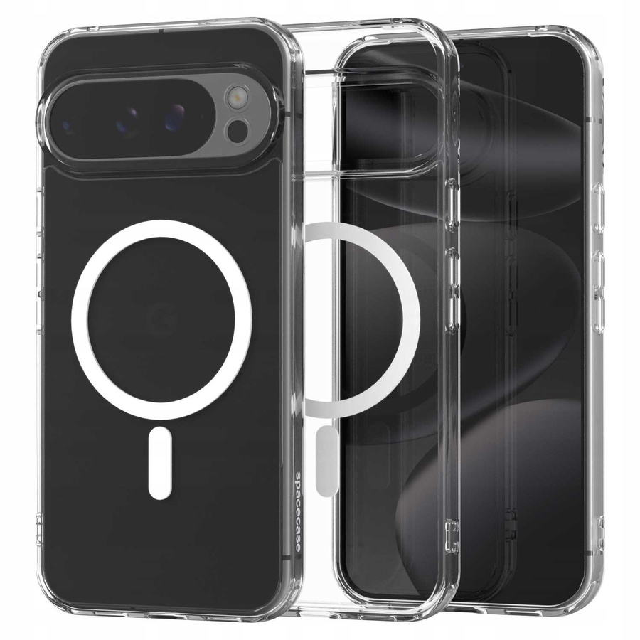 Spacecase Läbipaistev Mag ümbris Google Pixel 10 Pro XL