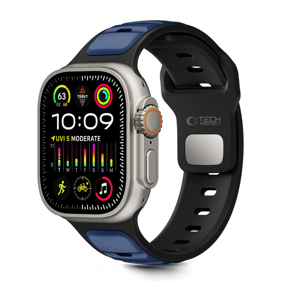 TECH-PROTECT ICONBAND LINE APPLE WATCH 8 / 9 / 10 / 11 / SE / ULTRA (44 / 45 / 46 / 49 MM) must/tumesinine