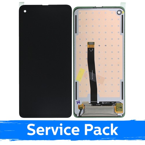 LCD ekraan ühilduv Samsung G715 Xcover Pro must (Service Pack)