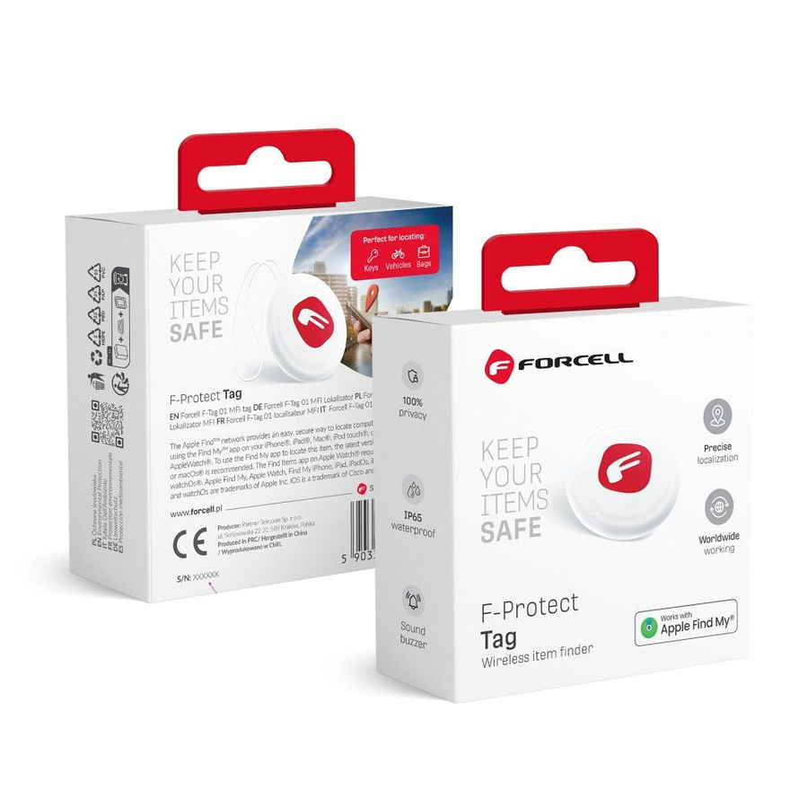 Võtme / koera lokaator MFI Forcell F-Tag F01 valge