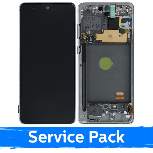 LCD Ekraan Ühildub Samsung N770 Note 10 Lite Koos Frame / Aura Glow / (Service Pack)