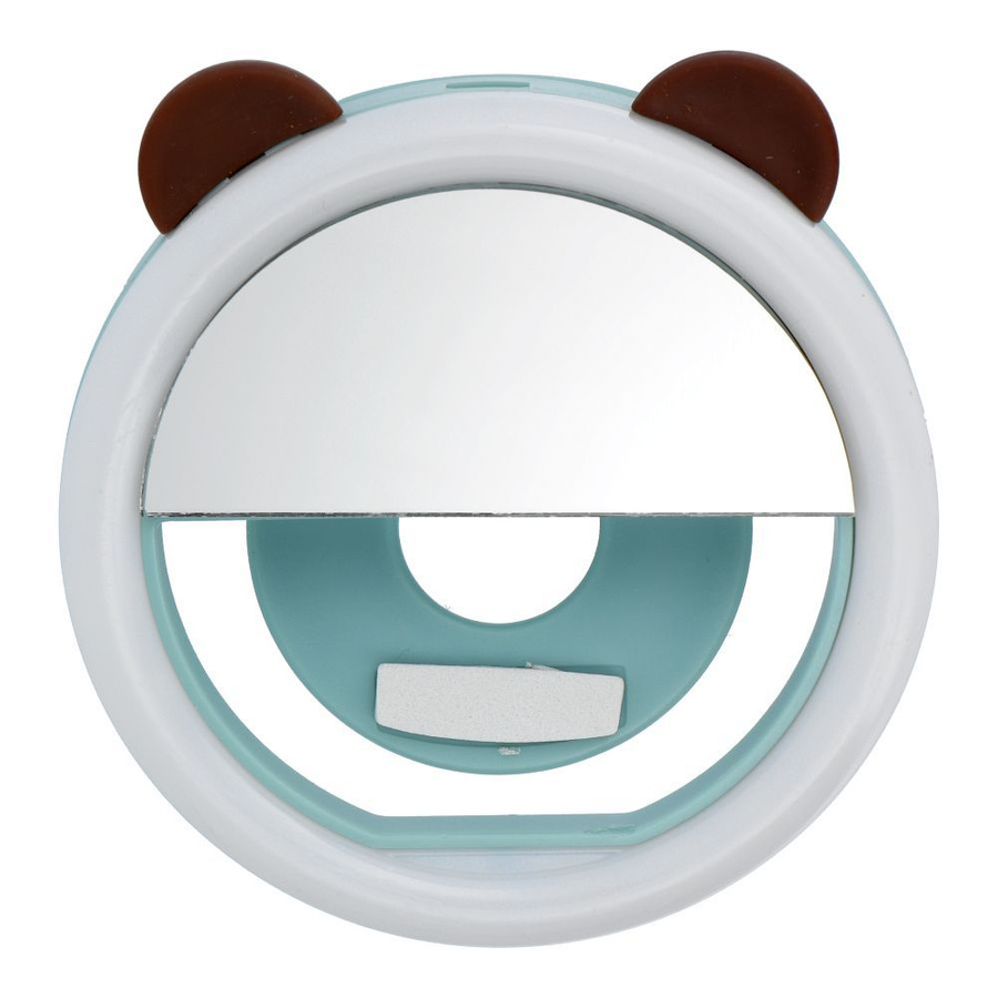 Lampa LED Ring do selfie na telefon RK12 sinine miś