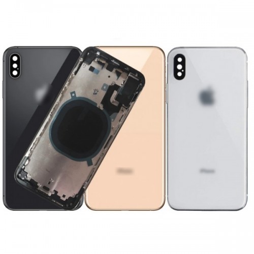 Tagakaas Ühildub iPhone XS full housing / Valge / OEM