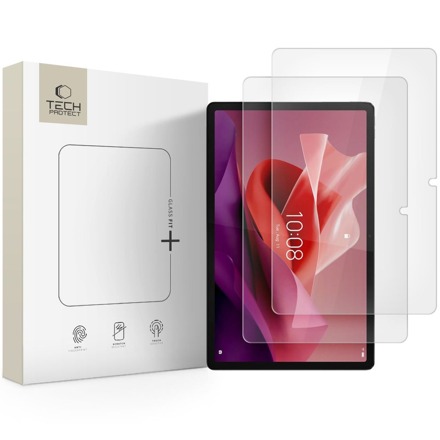 Karastatud klaas TECH-PROTECT GLASS FIT+ 2 tk. LENOVO TAB P12 / IDEA TAB PRO / YOGA TAB PLUS 12.7 TB-370 / TB-373 / TB-520 läbipaistev